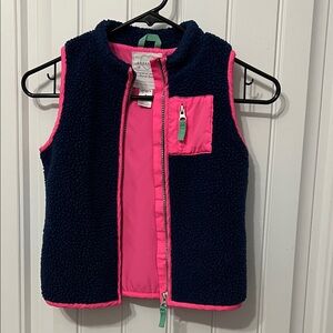 Carter's Adorable Pink and Navy Vest